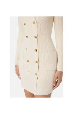 Elisabetta Franchi Casual Jurken Dress Beige