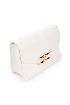 Elisabetta Franchi Schoudertassen Shoulder Bags White