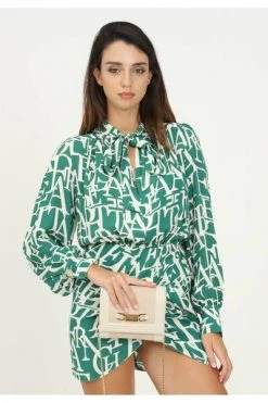 Elisabetta Franchi Casual Jurken Dress Green -Elisabetta Franchi Winkel e50e2bfb66c99bae9ff7dd82c5c44ffa