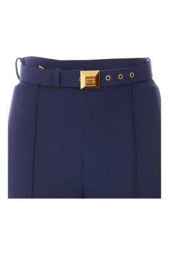 Elisabetta Franchi Pantalons Flared Trousers Blue -Elisabetta Franchi Winkel e60c436f8a548382f4c558376468445e