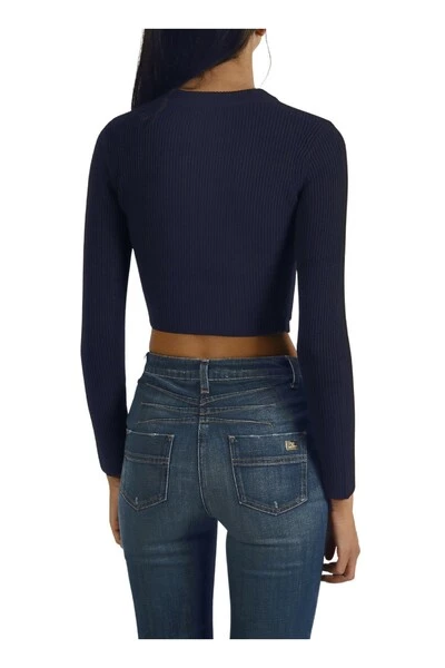 Elisabetta Franchi Hoodies & Sweatvesten KNIT MICRO CARDIGAN Beige 2 Elisabetta Franchi Hoodies & Sweatvesten KNIT MICRO CARDIGAN Beige - Afbeelding 2