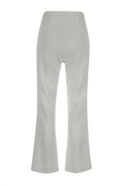 Elisabetta Franchi Pantalons Cropped Trousers White