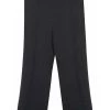 Elisabetta Franchi Lange Broeken Trousers Black