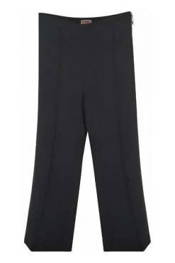 Elisabetta Franchi Lange Broeken Trousers Black