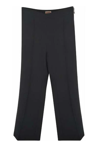 Elisabetta Franchi Lange Broeken Trousers Black 1 Elisabetta Franchi Lange Broeken Trousers Black
