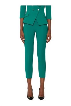 Elisabetta Franchi Pantalons Trousers Green