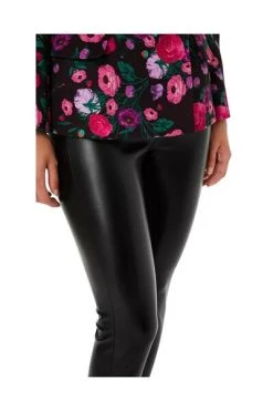 Elisabetta Franchi Leren Broeken Faux Leather Skinny Trousers Black -Elisabetta Franchi Winkel e73d1f9da76c8438898d37dda825273d