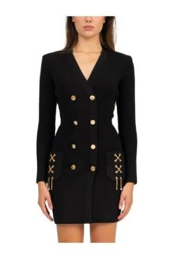 Elisabetta Franchi Casual Jurken Short Dresses Black