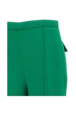 Elisabetta Franchi Wijde Broeken Trousers Green Green