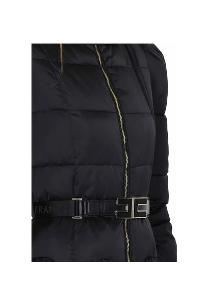 Elisabetta Franchi Parka Jassen Coats Black 1 Elisabetta Franchi Parka Jassen Coats Black