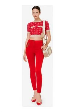 Elisabetta Franchi Pantalons Super Skinny Jeans Red 5 Elisabetta Franchi Pantalons Super Skinny Jeans Red -Elisabetta Franchi Winkel e8050bb7cda5964f9b39dd8c229b2579