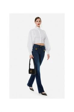 Elisabetta Franchi Flared Jeans Blue