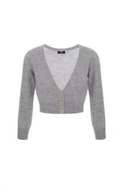 Vesten ELISABETTA FRANCHI Gray -Elisabetta Franchi Winkel e880628d2bbcd65e6a91a4e34234a6ca
