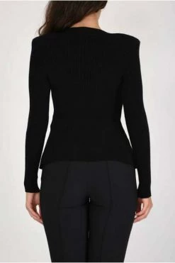 Elisabetta Franchi Hoodies & Sweatvesten Sweatshirts Black