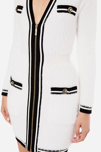 Casual Jurken Elisabetta Franchi White 1 Casual Jurken Elisabetta Franchi White