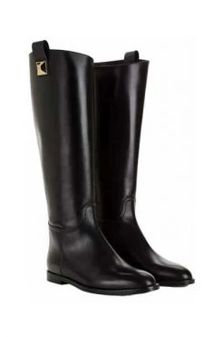 Elisabetta Franchi Snowboots Riding Boot With Gold Studded Passantino Black -Elisabetta Franchi Winkel e941b69342d89fa920bcd9ec1ae83fac