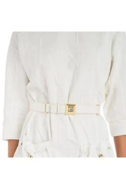 Elisabetta Franchi Casual Jurken Dress White -Elisabetta Franchi Winkel e9a92813767c5644e303cfdd86a610a5