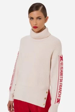 Elisabetta Franchi Coltruien Turtlenecks Beige
