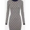 Elisabetta Franchi Casual Jurken Knitted Dresses Gray