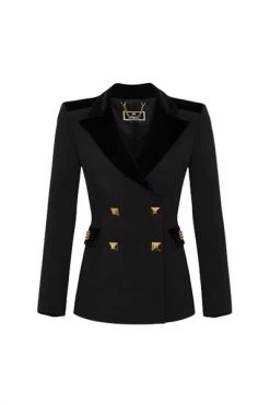Blazers Elisabetta Franchi Jackets Black Black -Elisabetta Franchi Winkel ea15a6d16cae7bb61004f928932e221c