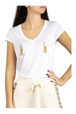 Elisabetta Franchi T-shirts T-Shirt White -Elisabetta Franchi Winkel ea9bb7cac84a0e69ff6d6dc1be4ac610