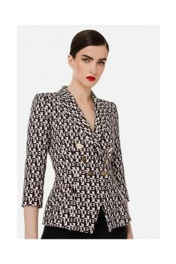 Elisabetta Franchi Blazers GIACCA Black -Elisabetta Franchi Winkel eb8874f3c943bea2a14dc981b4a877ba