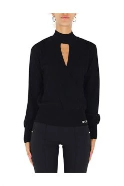 Elisabetta Franchi Blouses Blouse MK53S26E2 Black -Elisabetta Franchi Winkel ebadc89b3081e3662e87927217f379ea