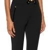 Elisabetta Franchi Wijde Broeken Wide Trousers Black