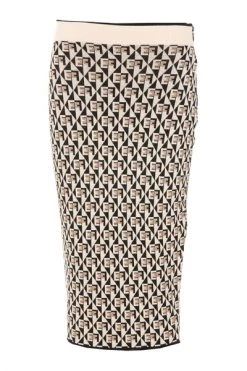 Elisabetta Franchi Maxi Rokken Maxi Skirts Beige