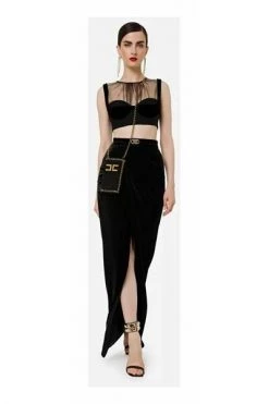 Elisabetta Franchi Sleeveless Tops Black