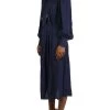 Elisabetta Franchi Casual Jurken GEORGETTE SHIRT DRESS Blue