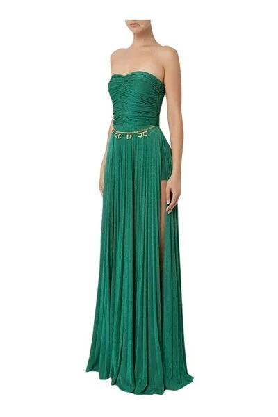 Elisabetta Franchi Jurken Gowns Green 3 Elisabetta Franchi Jurken Gowns Green - Afbeelding 3