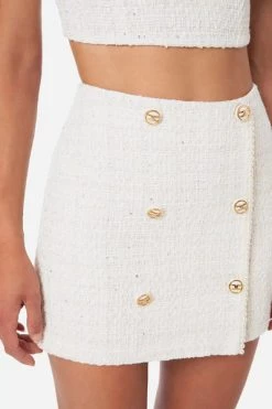 Elisabetta Franchi Korte Rokken Short Skirts White