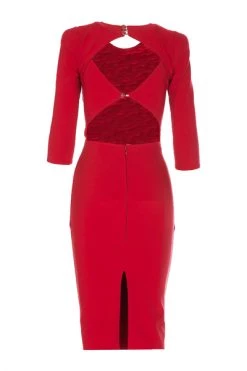 Elisabetta Franchi Casual Jurken Midi Dresses Red