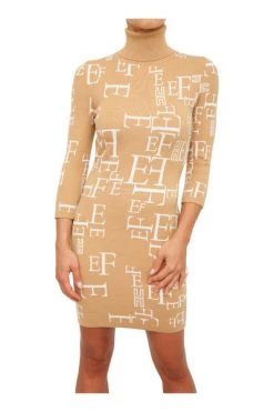 Elisabetta Franchi Casual Jurken Logo Dress Orange -Elisabetta Franchi Winkel ec90e3b8cf9fc919e82184f534c7e2fa