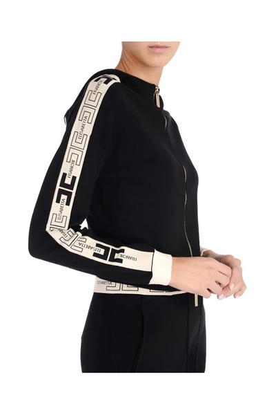 Elisabetta Franchi Hoodies & Sweatvesten Sweatshirt MK17S16E2 Black 3 Elisabetta Franchi Hoodies & Sweatvesten Sweatshirt MK17S16E2 Black - Afbeelding 3