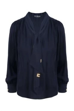 Elisabetta Franchi Blouses Blue -Elisabetta Franchi Winkel ecac0d00ab6a0ed938cbeb3ad1257bbb