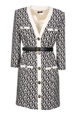 Elisabetta Franchi Casual Jurken Midi Dresses Beige