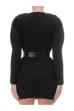 Elisabetta Franchi Casual Jurken Knitted Dresses Black