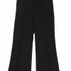 Elisabetta Franchi Lange Broeken Wide Trousers Black