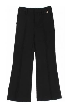 Elisabetta Franchi Lange Broeken Wide Trousers Black