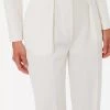 Elisabetta Franchi Pantalons Tapered Trousers White