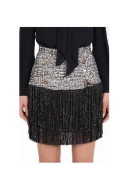 Elisabetta Franchi Casual Jurken Separable Dress With Shirt And Fringed Skirt Black 11 Elisabetta Franchi Casual Jurken Separable Dress With Shirt And Fringed Skirt Black -Elisabetta Franchi Winkel ef111e4e98a4d6d3940092e863dc7f06