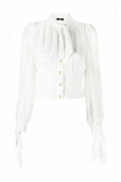 Elisabetta Franchi Longsleeve Shirts Shirt White