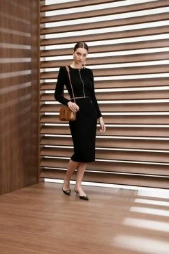 Elisabetta Franchi Midirokken Midi Skirts Black -Elisabetta Franchi Winkel f00c269cf9970b9aaed5c556add41acf