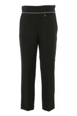 Elisabetta Franchi Lange Broeken My Little Girl Girl In Cracks Black