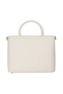 Elisabetta Franchi Handtassen Medium Hand Held Tote Bag With Logo Beige