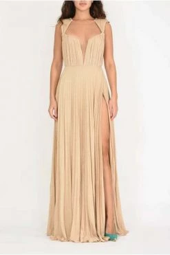 Elisabetta Franchi Maxi Jurken Maxi Dresses Yellow -Elisabetta Franchi Winkel f0e1dc8a77e31c377e76583c69b70551