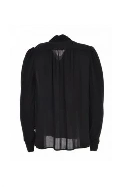 Elisabetta Franchi Longsleeve Shirts Blouse Met Lichtgouden Initialen Black -Elisabetta Franchi Winkel f14179d71de5623346fc09227469b60d