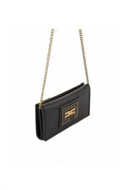 Elisabetta Franchi Schoudertassen Cross Body Bags Black
